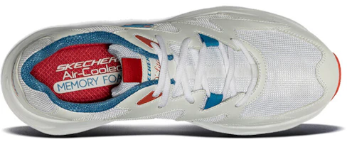 Shop Skechers D'Lites Airy 低筒運動鞋 白藍橘