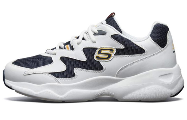 Skechers D'Lites Airy Low Running Shoes White/Blue 999090-WBLY