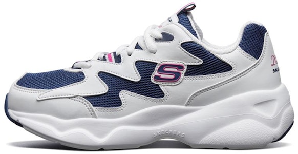 Skechers D'lites Airy 防滑低筒懷舊風鞋款 男女皆適 白藍粉 Buy Skechers D'lites Airy 防滑低筒懷舊風鞋款 男女皆適 白藍粉