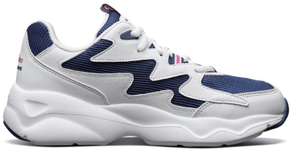 Skechers D'lites Airy 防滑低筒懷舊風鞋款 男女皆適 白藍粉 Order Skechers D'lites Airy 防滑低筒懷舊風鞋款 男女皆適 白藍粉