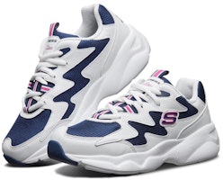 (W) Skechers D'lites Airy 'Putih Biru Merah Jambu' 88888105-WNVP Lookbook (W) Skechers D'lites Airy 'Putih Biru Merah Jambu' 88888105-WNVP