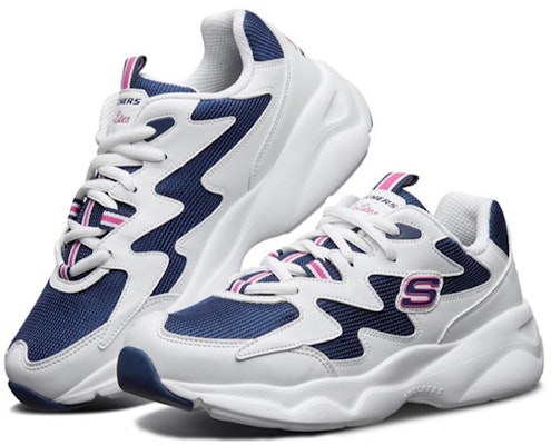 (Women) Skechers D'lites Airy 'White Blue Pink' 88888105-WNVP Lookbook (Women) Skechers D'lites Airy 'White Blue Pink' 88888105-WNVP