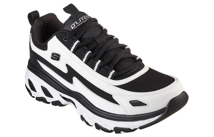 Lookbook Skechers D''Lites Arch Fit ''Nero Bianco'' 237310-WBK