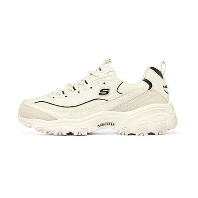 Skechers D'Lites 1.0 'Creamwhite Black'