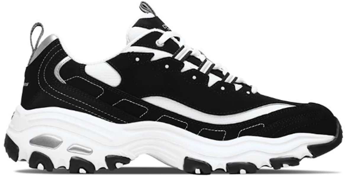 Skechers D'LITES Kasut Daddy 'Putih Hitam' 52675-BKW Lookbook Skechers D'LITES Kasut Daddy 'Putih Hitam' 52675-BKW