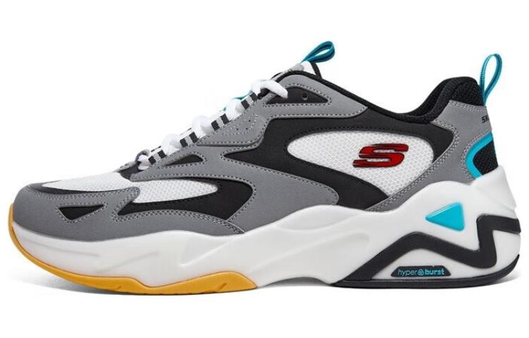 Skechers D'Lites Hyper Burst 'Grey White Multi' 894253-BKSR