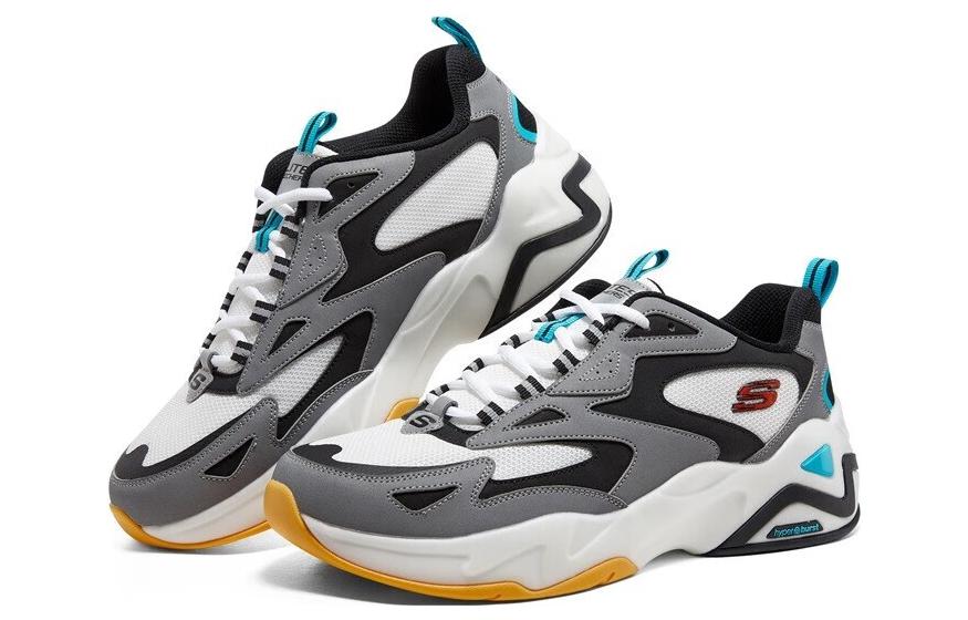Lookbook Skechers D''Lites Hyper Burst ''Grigio Bianco Multi'' 894253-BKSR