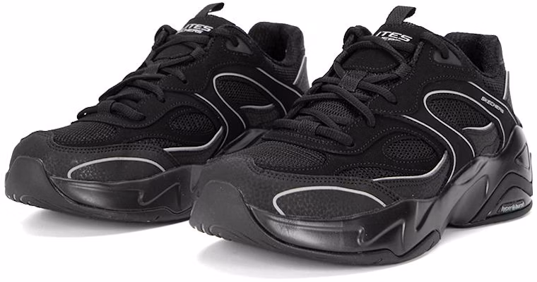 Skechers D'Lites Hyper Burst 'Hitam' 232425-BBK Lookbook Skechers D'Lites Hyper Burst 'Hitam' 232425-BBK