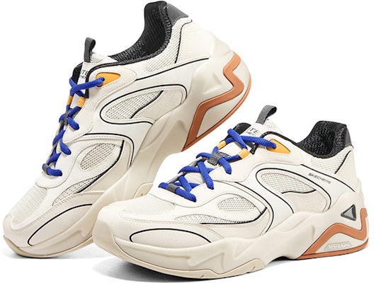 Skechers D'Lites Hyper Burst 'Panda Bubble' White Black Orange 232425-NTMT Shop Skechers D'Lites Hyper Burst 'Panda Bubble' White Black Orange 232425-NTMT
