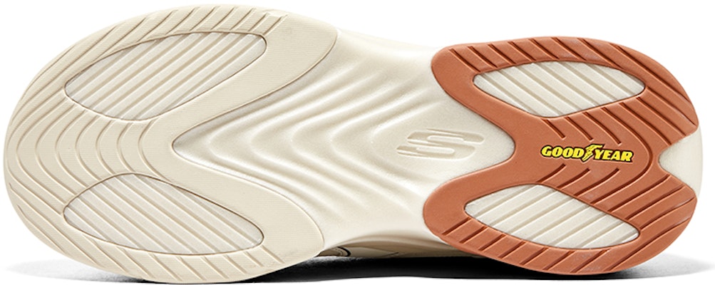 Skechers D'Lites Hyper Burst 'Panda Bubble' White Black Orange 232425-NTMT Details for Skechers D'Lites Hyper Burst 'Panda Bubble' White Black Orange 232425-NTMT