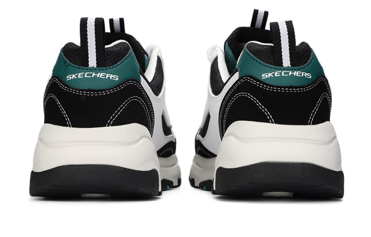 Lookbook 스케쳐스 디라이트 아이코닉 로우탑 스니커즈 화이트/블랙 8790091-WBK