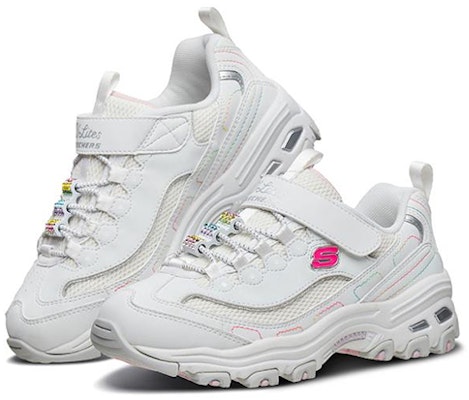 Skechers D'Lites Low-Top 'Youth White' 80518L-WMLT Lookbook Skechers D'Lites Low-Top 'Youth White' 80518L-WMLT