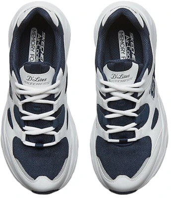 Skechers D''lites Scarpe Running Basse Bianco/Blu 999235-WNV Shop Skechers D''lites Scarpe Running Basse Bianco/Blu 999235-WNV