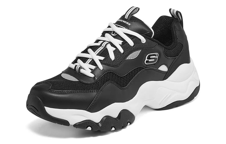 Lookbook Skechers D'Lites Low 'Negro' 237152-BLK