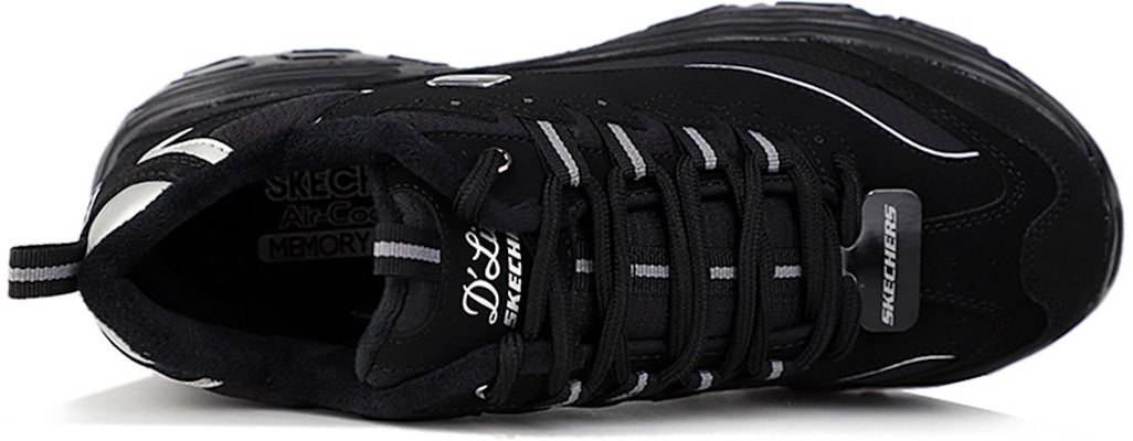Skechers D'Lites Low-Top Running Shoes Black 666063-BBK Shop Skechers D'Lites Low-Top Running Shoes Black 666063-BBK