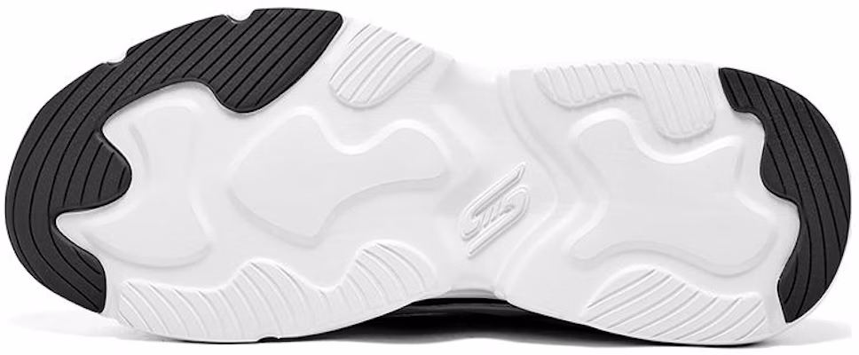 Skechers D'LITES Rendah 'Hitam Putih' 118323-WBK Details for Skechers D'LITES Rendah 'Hitam Putih' 118323-WBK