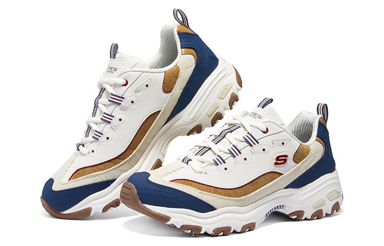 Shop スケッチャーズ D'Lites バーシティスピリット (白/青) 894282-BRBL