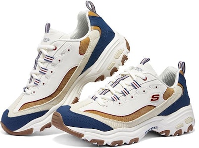 Skechers 奶茶熊 香草拿鐵 舒適百搭 潮流 防滑耐磨 低筒 老爹鞋 男款 白藍棕 Shop Skechers 奶茶熊 香草拿鐵 舒適百搭 潮流 防滑耐磨 低筒 老爹鞋 男款 白藍棕