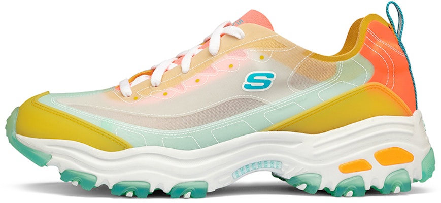Skechers D'Lites 低筒運動鞋 橘綠白 Buy Skechers D'Lites 低筒運動鞋 橘綠白