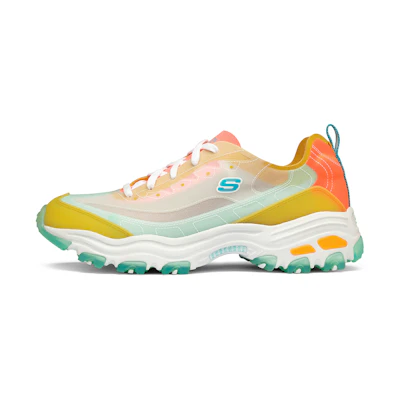 Skechers D'Lites Low 'Orange Green White'