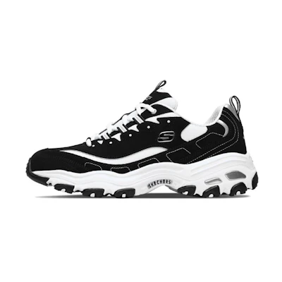 Skechers D'LITES Daddy Shoes 'White Black'
