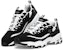Skechers D'LITES Daddy Shoes 'White Black' 52675-BKW