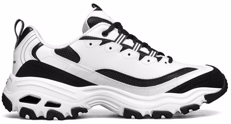 Skechers D lites Running Shoes White/Black 52675-WBK Order Skechers D lites Running Shoes White/Black 52675-WBK