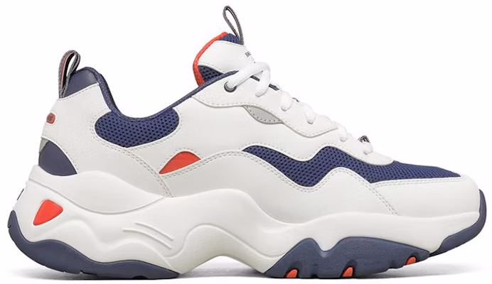 Skechers D Lites Low-Top Running Shoes White/Blue/Red 237152-WNVR Order Skechers D Lites Low-Top Running Shoes White/Blue/Red 237152-WNVR