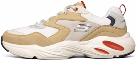 Skechers D Lites Low Top Sneakers White/Gray/Brown 237236-WTP Skechers D Lites Low Top Sneakers White/Gray/Brown 237236-WTP