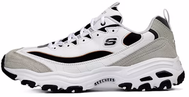 Skechers D'Lites 1.0 Low Running Shoes White/Grey 666114-WLGY Skechers D'Lites 1.0 Low Running Shoes White/Grey 666114-WLGY