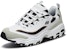 Skechers D'Lites 1.0 Low Running Shoes White/Grey 666114-WLGY