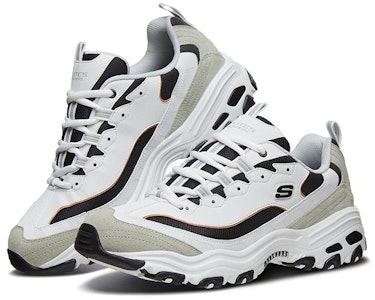 Skechers D'Lites 1.0 Sepatu Lari Rendah Putih/Abu-Abu 666114-WLGY Shop Skechers D'Lites 1.0 Sepatu Lari Rendah Putih/Abu-Abu 666114-WLGY