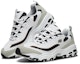 Shop Skechers D'Lites 1.0 Low Running Shoes White/Grey 666114-WLGY