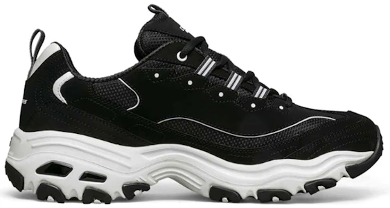Lookbook Skechers D'lites Running Shoes Black/White 52675-BLK