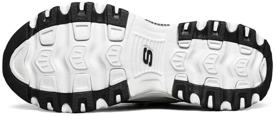 スケッチャーズ D'Lites ランニングシューズ 白/黒 52675-WBK Details for スケッチャーズ D'Lites ランニングシューズ 白/黒 52675-WBK