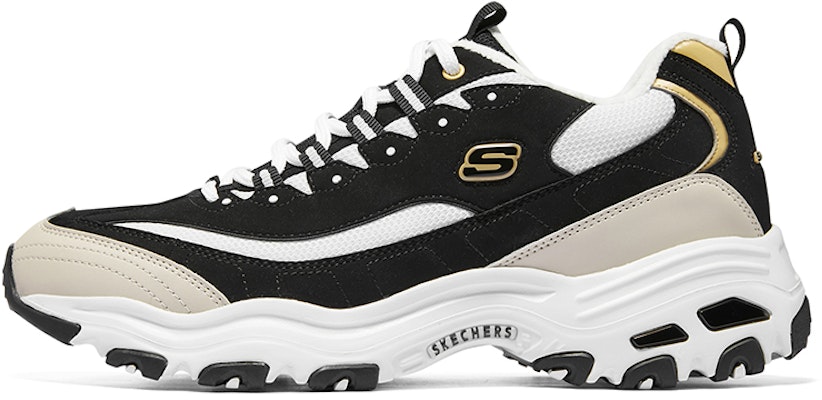 Skechers D'lites Sneakers 'Black Beige White' 894268-BKGD Buy Skechers D'lites Sneakers 'Black Beige White' 894268-BKGD