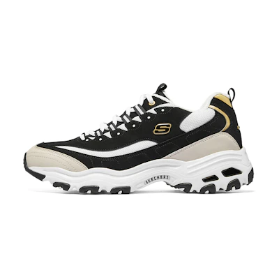 Skechers D'lites Sneakers 'Black Beige White'