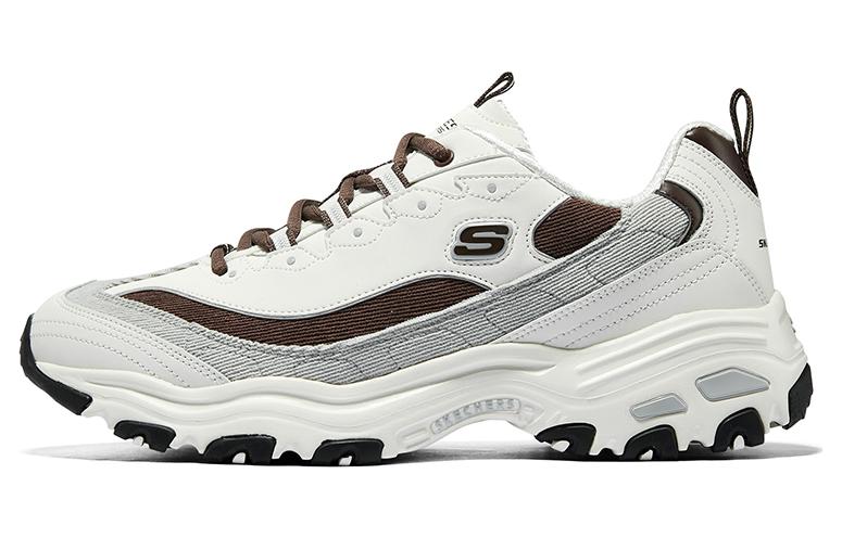 Skechers D'Lites Varsity Spirit Sneaker 'White Brown Grey' 894282-OWBR