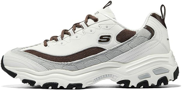 Sneaker Skechers D'Lites Varsity Spirit 'Putih Coklat Kelabu' 894282-OWBR Buy Sneaker Skechers D'Lites Varsity Spirit 'Putih Coklat Kelabu' 894282-OWBR
