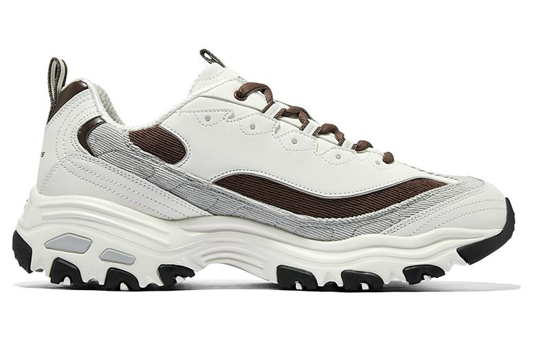 Order Skechers D'Lites Varsity Spirit Zapatillas 'Blanco Marrón Gris' 894282-OWBR