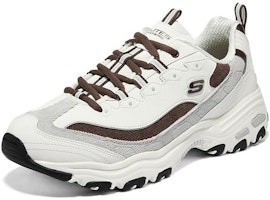 Sneaker Skechers D'Lites Varsity Spirit 'Putih Cokelat Abu-abu' 894282-OWBR Lookbook Sneaker Skechers D'Lites Varsity Spirit 'Putih Cokelat Abu-abu' 894282-OWBR