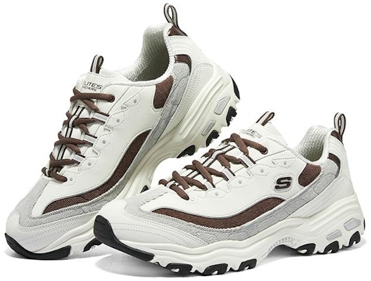스케쳐스 딜라이트 바시티 스피릿 스니커즈 '화이트 브라운 그레이' 894282-OWBR Shop 스케쳐스 딜라이트 바시티 스피릿 스니커즈 '화이트 브라운 그레이' 894282-OWBR