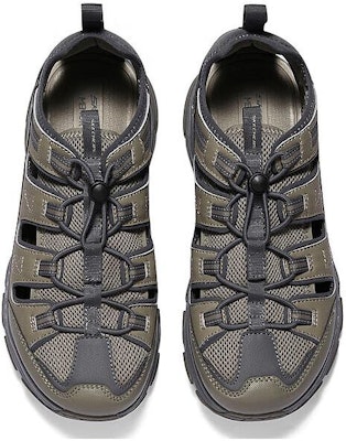 Skechers D'Lux Trekker Sandal 'Hitam Hijau' 237581-OLBK Lookbook Skechers D'Lux Trekker Sandal 'Hitam Hijau' 237581-OLBK
