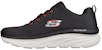 Skechers D'Lux Walker 'Hitam Merah' 232364-BKRD