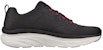 Skechers D'Lux Walker 'Hitam Merah' 232364-BKRD