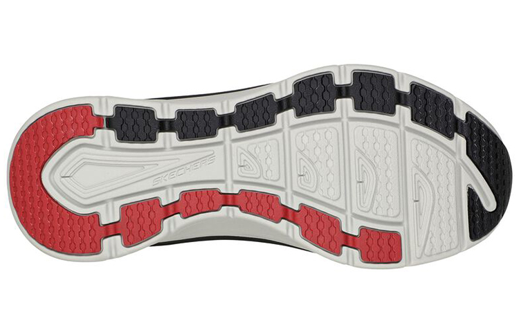 Details for Skechers D'Lux Walker 'Black Red' 232364-BKRD