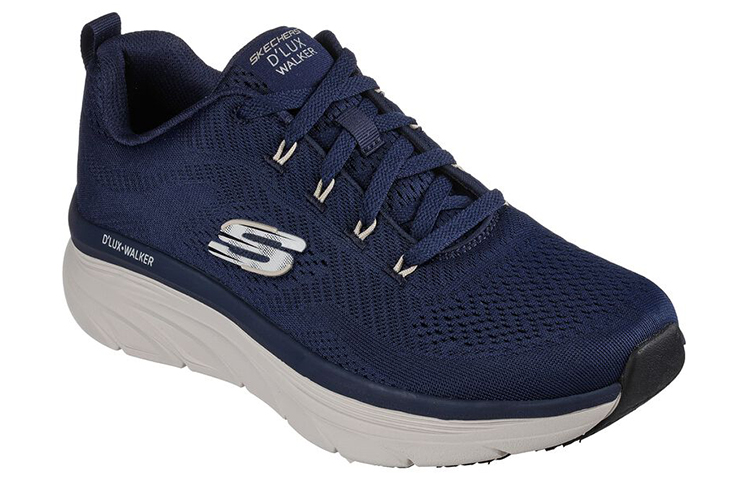 Shop Skechers D'lux Walker 低幫輕便運動休閒鞋 藍