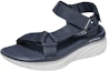 Lookbook Skechers D'Lux Walker 'Biru Putih' 237376-NVY