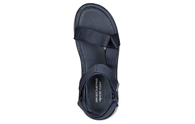 Shop Skechers D'lux Walker 防滑 耐磨 運動涼鞋 男款 藍白