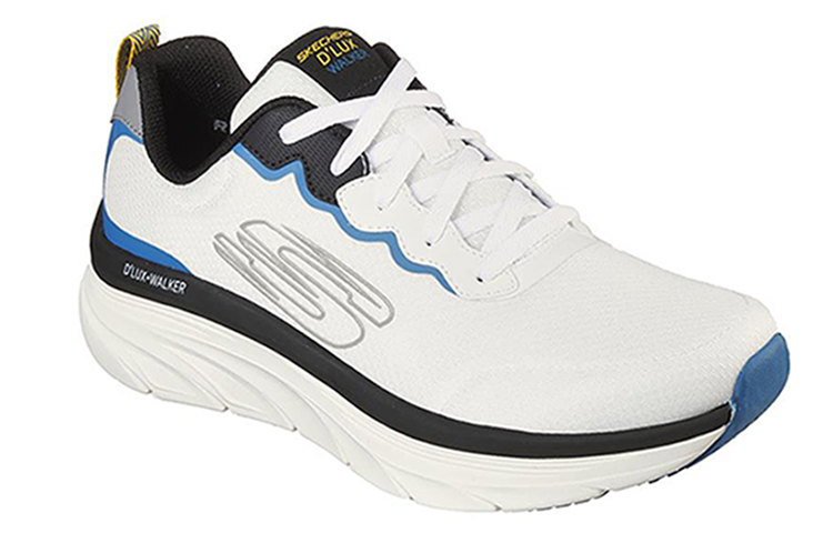 Lookbook Skechers D'Lux Walker 'White Black' 232264-WBK